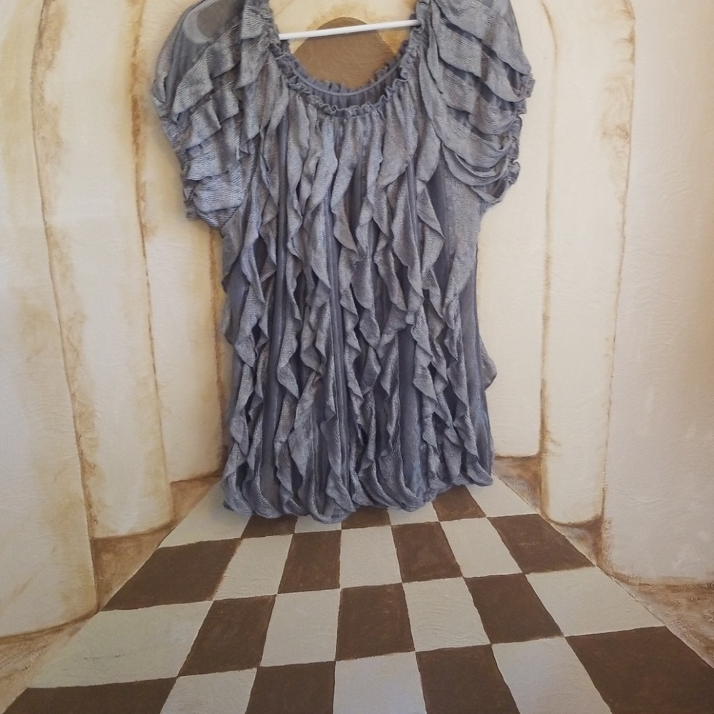 Silver blouse